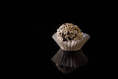 closeup yararlı susam yuvarlak el yapımı şekerle