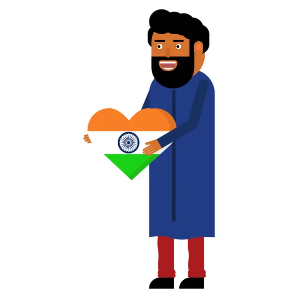 Celebraciones Del Día Independencia India Aisladas Sobre Fondo Blanco — Vector de stock