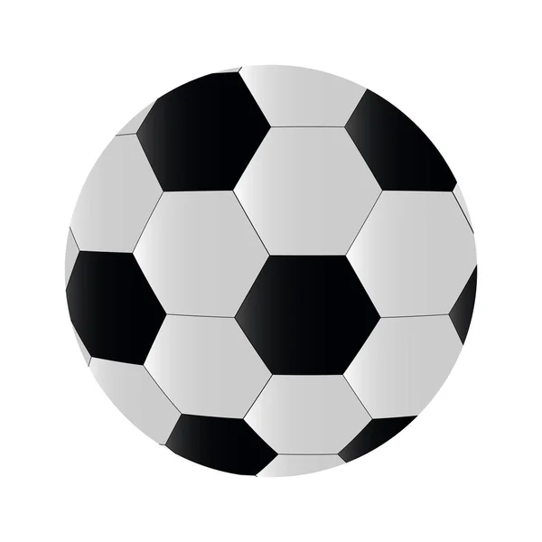 Icône Ballon Football Isolé Sur Fond Blanc — Image vectorielle