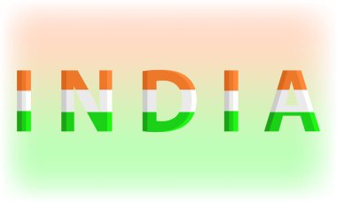 Hindistan yazı, vektör tipografik tasarım, Hindistan'ın sembolleri