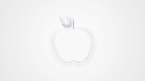 苹果动画图标2D — 图库视频影像