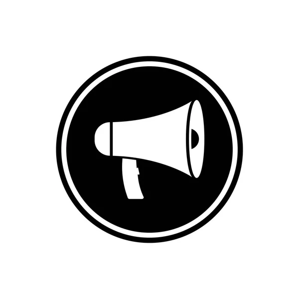 Loudspeakerround 아이콘 디자인 스타일입니다 아이콘의 — 스톡 벡터