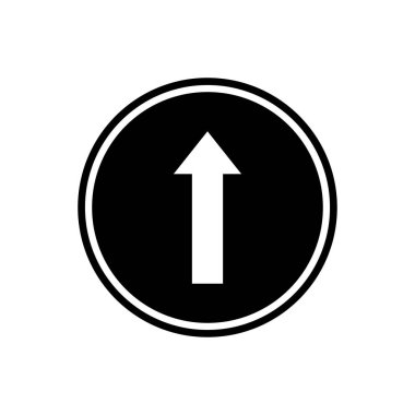 Yukarı ok, ok düğmesini, düz simgesini kullanın renkler mavi, kırmızı ve beyaz, kullanım renkler mavi, kırmızı ve beyaz