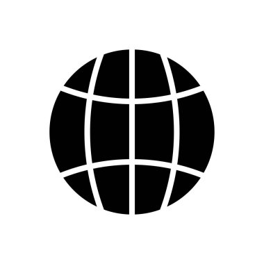 Hilal vektör glif simgesi