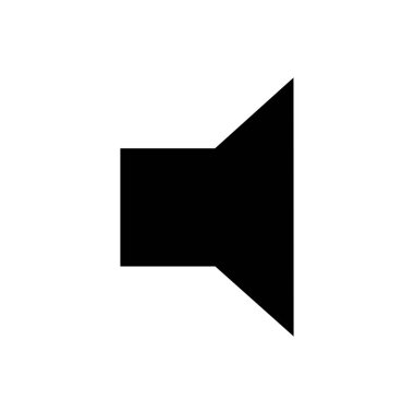 Hilal vektör glif simgesi