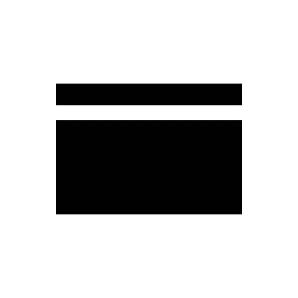 Glyphen Symbol Für Kreditkarten — Stockvektor