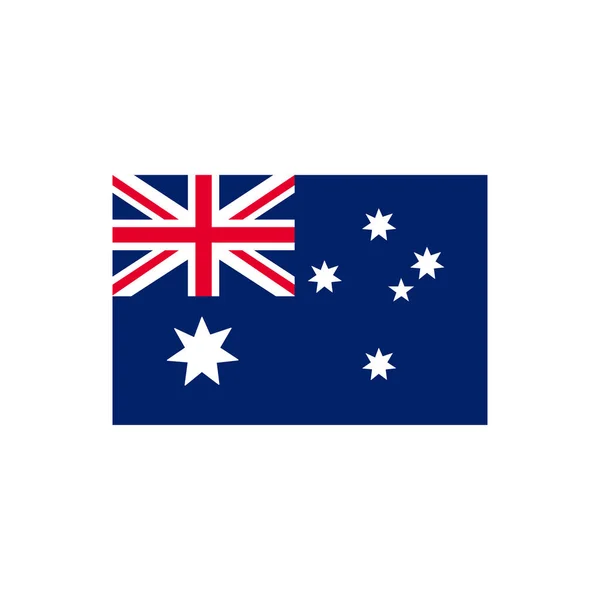 Australia Icona Vettoriale Bandiera Stile Piatto — Vettoriale Stock