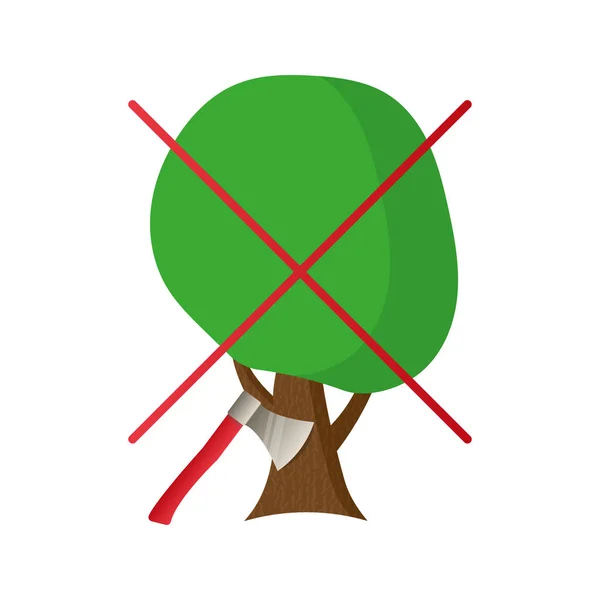 Menebang Pohon Stok Vektor Ilustrasi Menebang Pohon Bebas Royalti Depositphotos