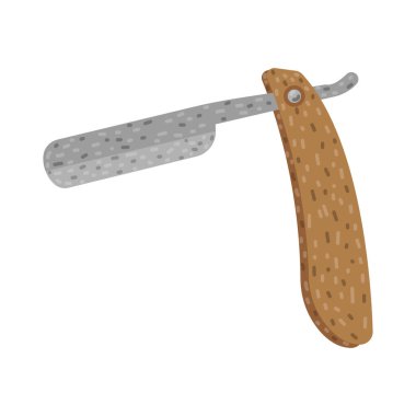 Beyaz arka planda düz jilet vektör düz simgesi