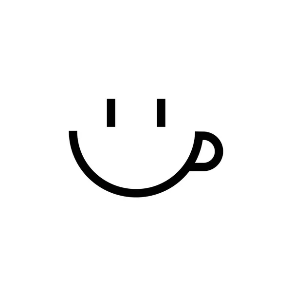 Smiley visar tungan dispositions ikonen isolerad på vit bakgrund. — Stock vektor