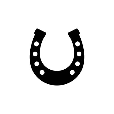 Beyaz arka planda yalıtılmış at nalı simgesi