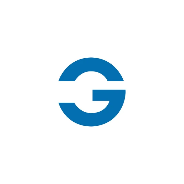 Letters GC modern logo geïsoleerd op witte achtergrond — Stockvector