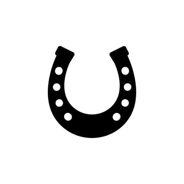 Beyaz arka planda yalıtılmış at nalı simgesi