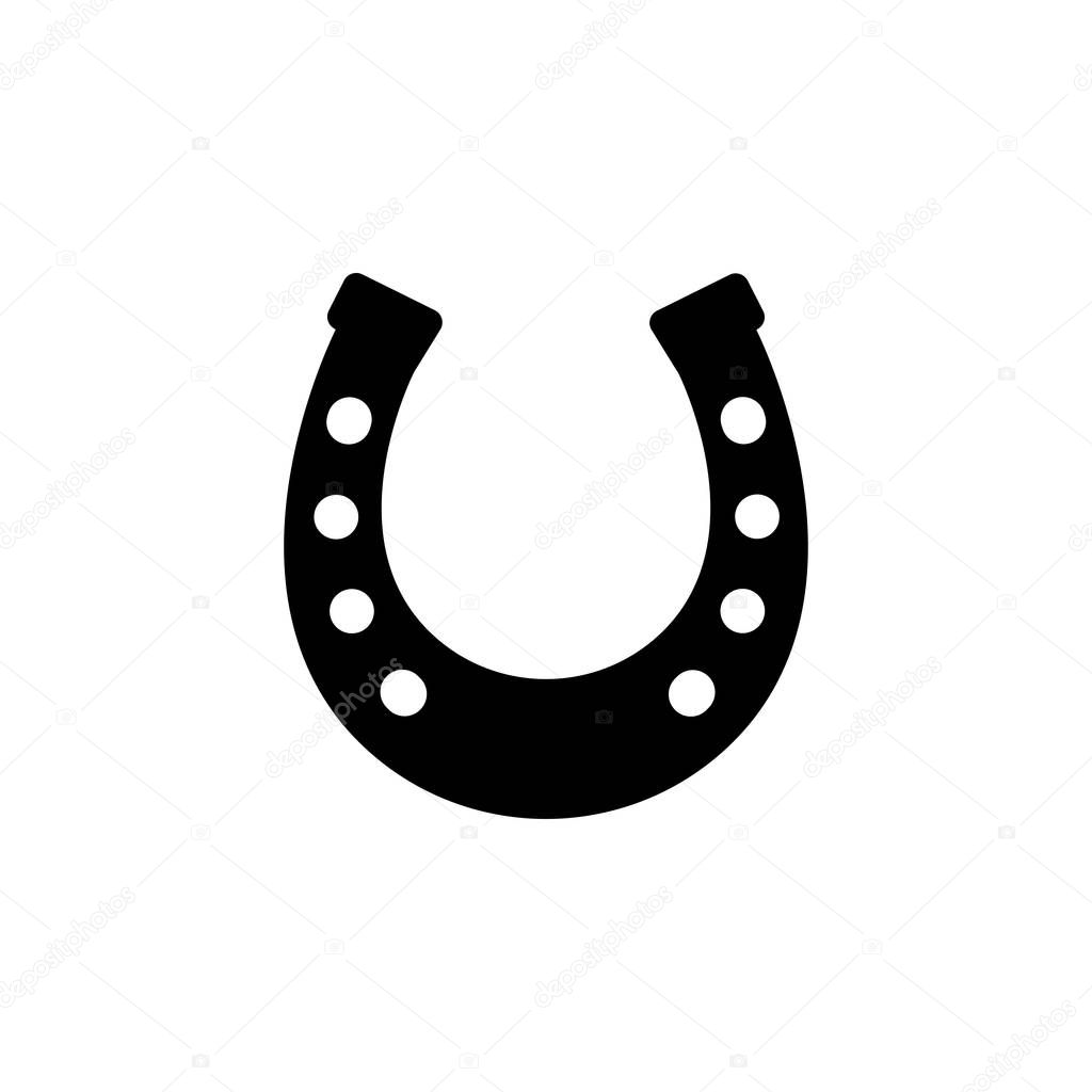 Horseshoe icon isolated on white background