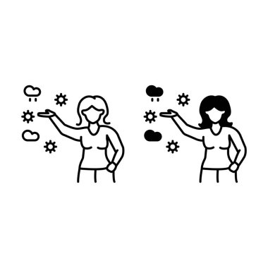 Hava durumu sunumu ana hatları ve simgeleri