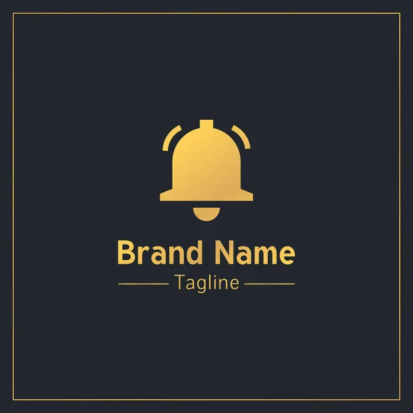 Plantilla Diseño Logotipo Profesional Bell Gold — Vector de stock