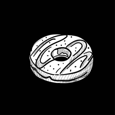 Lokanta çizim nesnesi siyah beyaz 