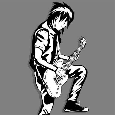 gitar man oyun müzik grafik nesnesi