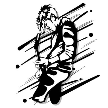 gitar man oyun müzik grafik nesnesi