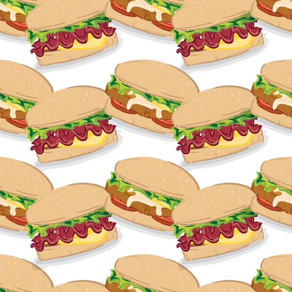 desen hamburger grafik arka plan çizim 