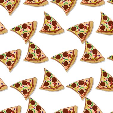 desen fastfood nesne grafik arka plan 