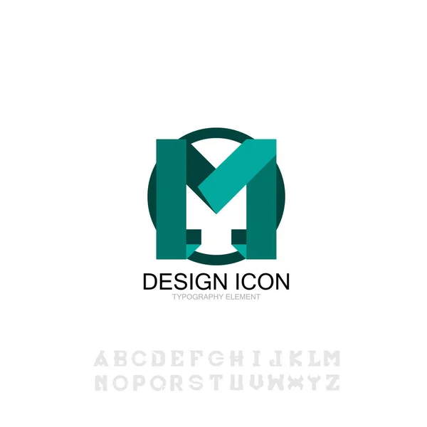 Icono Tipografía Fuente Symbo Signo Gráfico Elemento Diseño — Vector de stock