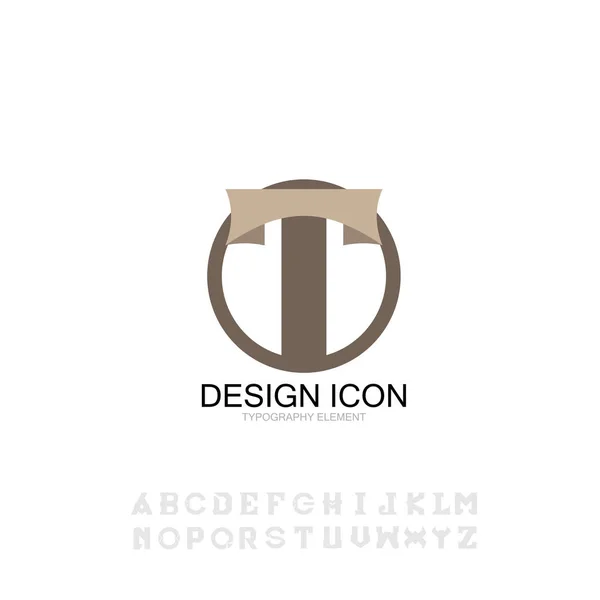 Symbol Typografie Schrift Symbol Zeichen Grafik Design Element — Stockvektor