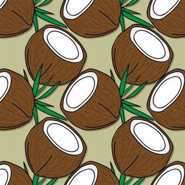 meyve desen arka plan grafik Hindistan cevizi