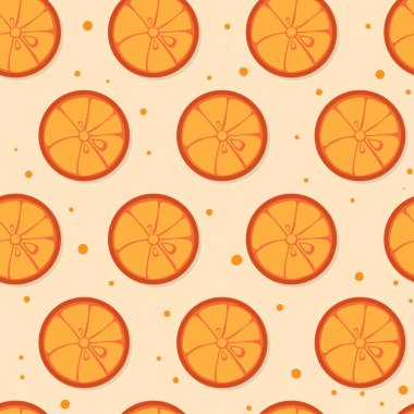 meyve desen arka plan grafiği turuncu