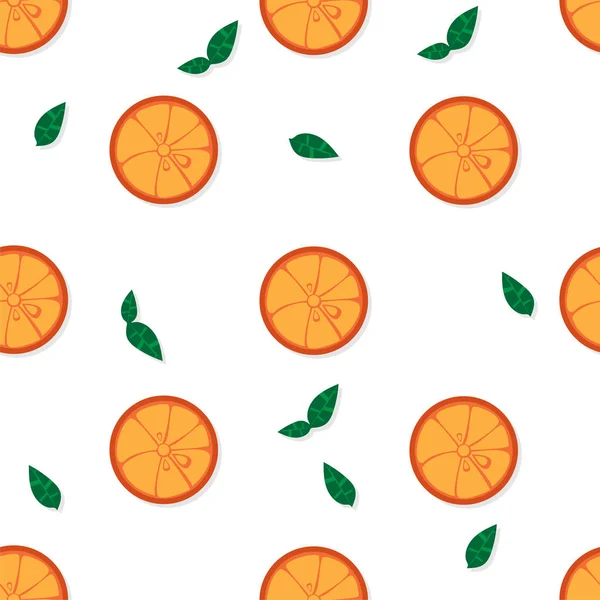 フルーツ パターン背景グラフィック オレンジ — ストックベクタ
