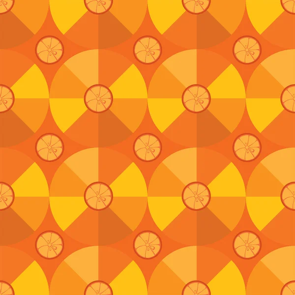 Motif Fruits Fond Graphique Orange — Image vectorielle