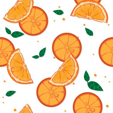 meyve desen arka plan grafiği turuncu