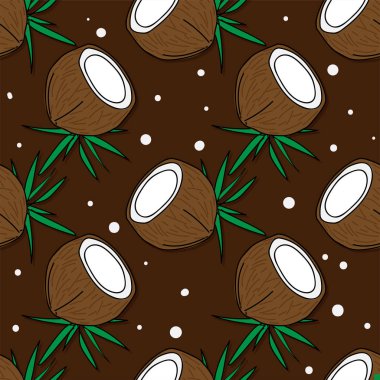 meyve desen arka plan grafik Hindistan cevizi