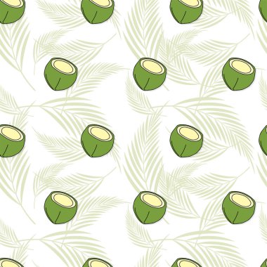 meyve desen arka plan grafik Hindistan cevizi