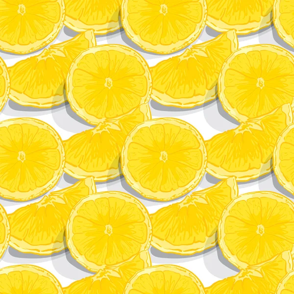 Patrón Fruta Fondo Gráfico Limón — Vector de stock