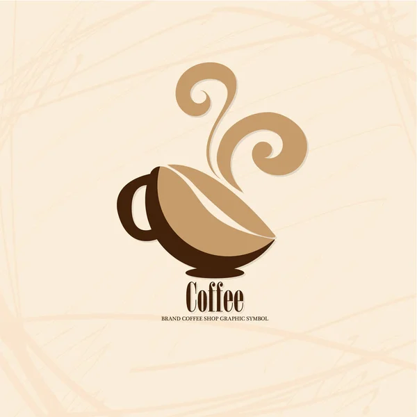 Café Logo Symbol Zeichen Grafik Objekt — Stockvektor