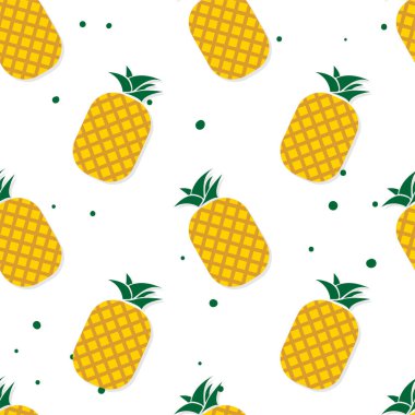 meyve desen arka plan grafik ananas