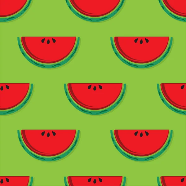 Fruit Pattern Background Graphic Watermelon — Stock Vector