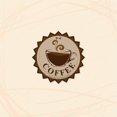 Kafe logosu işareti grafik nesne