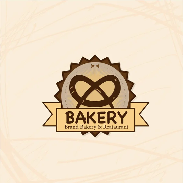 Bäckerei Brot Restaurant Marke Logo Symbol Symbol Grafik Design — Stockvektor