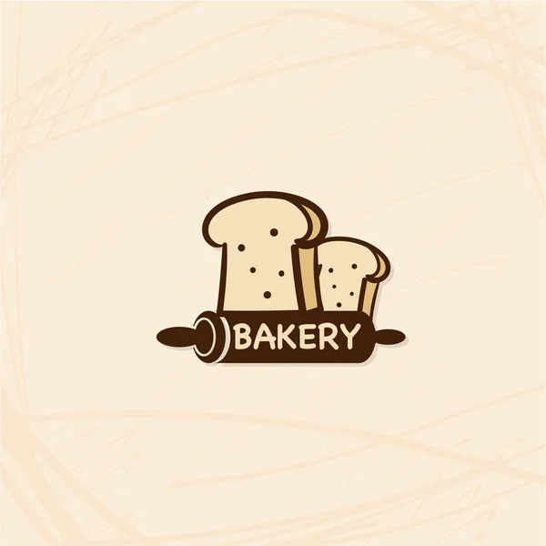 Fırın Ekmek Reataurant Marka Logo Sembol Simge Grafik Tasarım — Stok Vektör