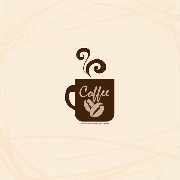 Café Logo Symbol Zeichen Grafik Objekt — Stockvektor