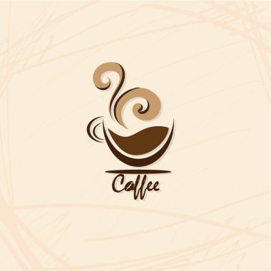 Kafe logosu işareti grafik nesne