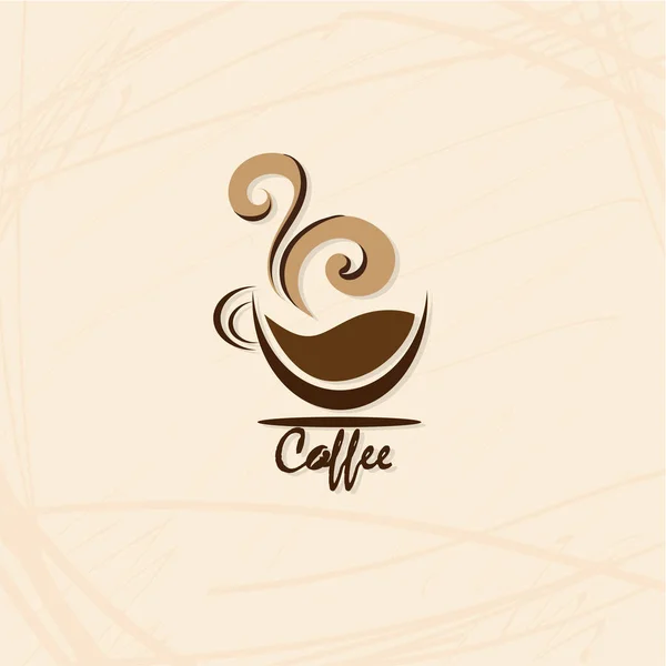 コーヒーショップカフェロゴ記号グラフィックオブジェクト — ストックベクタ