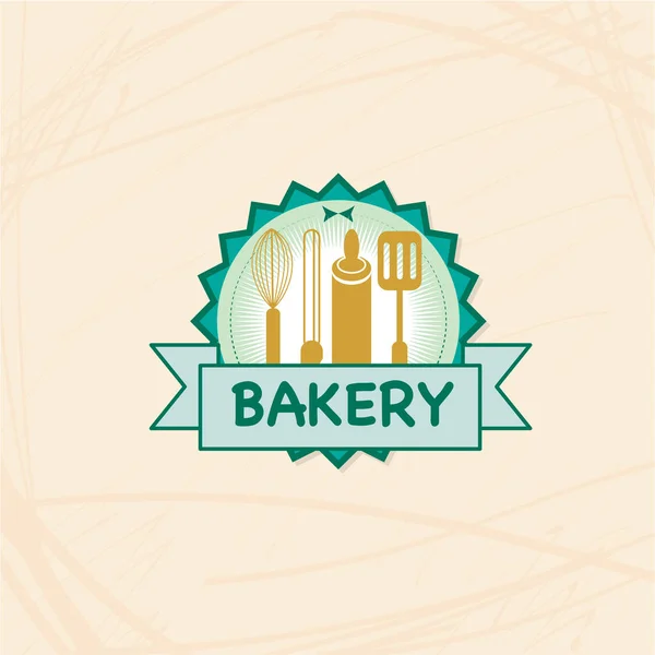 Bäckerei Brot Restaurant Marke Logo Symbol Symbol Grafik Design — Stockvektor