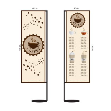 Menü kafe Cafe Restoran şablon tasarım el grafik çizimi