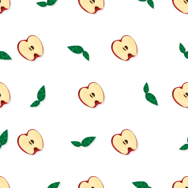 Fruit Motif Fond Graphique Pomme — Image vectorielle