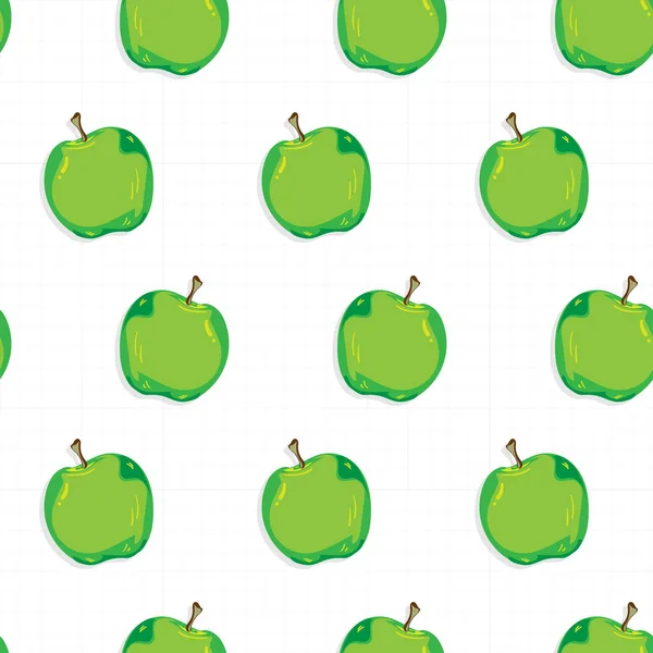 Fruit Motif Fond Graphique Pomme — Image vectorielle