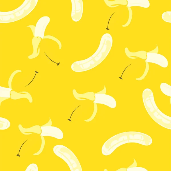 Patrón Fruta Fondo Gráfico Plátano — Vector de stock