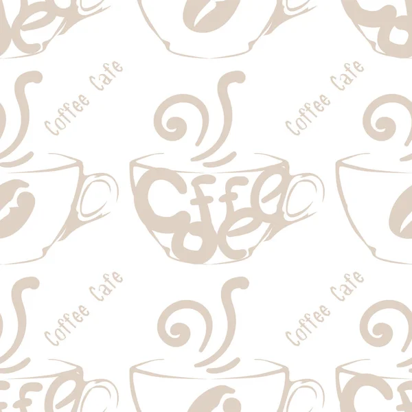 咖啡图案背景图形 — 图库矢量图片